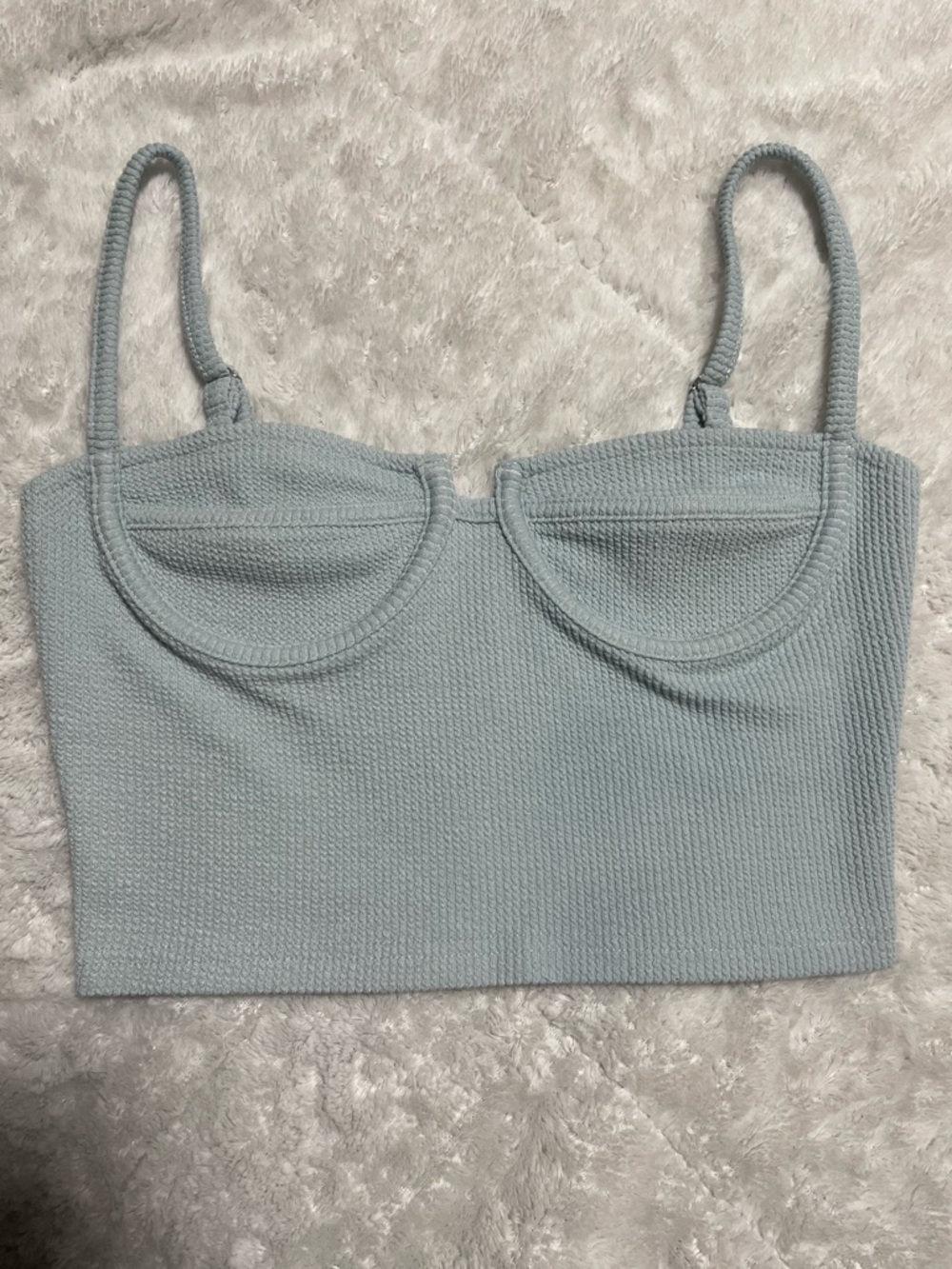 🩵Fashion Nova Sorry Don’t Need You Knit Cropped Top in Mint